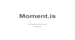 Desktop Screenshot of moment.is