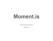 Tablet Screenshot of moment.is
