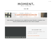 Tablet Screenshot of moment.se
